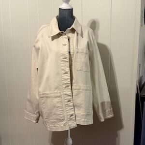 Well Worn Women's Utility Jacket in Cream